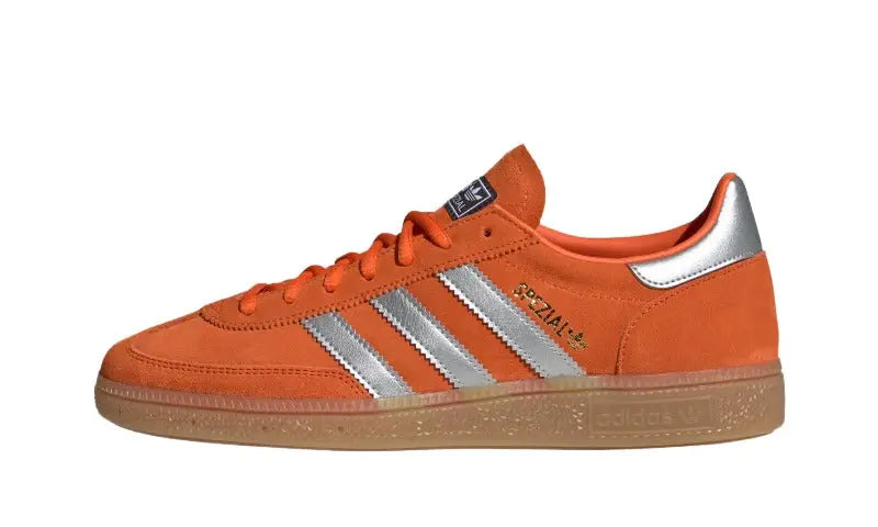 Adidas Handball Spezial Orange Silver: Retro orange shoes that transform your outfit