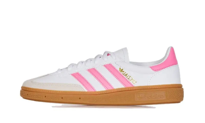 Adidas Handball Spezial Rose Blanc - Chaussures rétro en daim rose