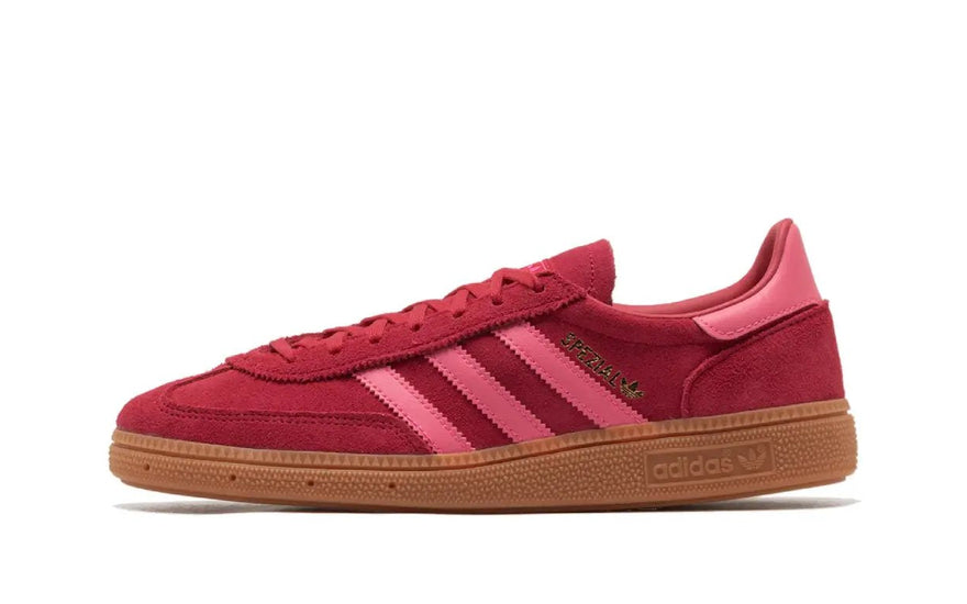 Adidas Handball Spezial Ruby Red Lucid Pink Gum — Ténis urbanos com estilo retro
