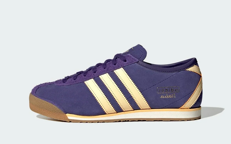 Adidas Italia 70s Collegiate Purple Orange Tint: la sneaker retro con historia olímpica que nadie más lleva