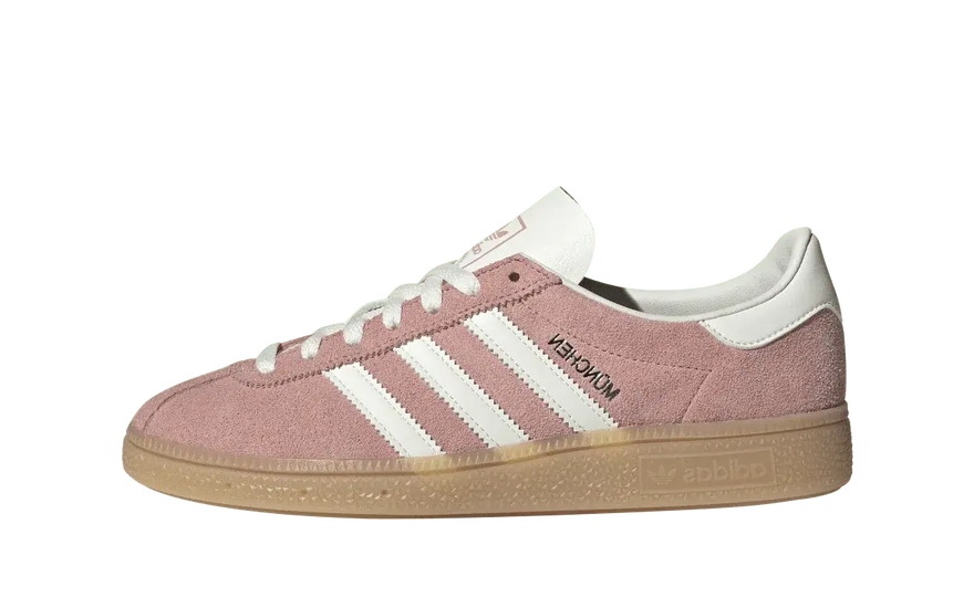 Adidas Muenchen Wonder Mauve Off White Silver Metallic: zapatillas retro con toque moderno
