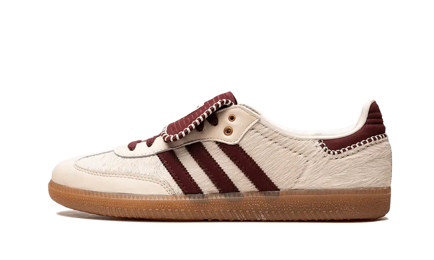 Adidas Samba Nylon Wales Bonner Cream White — Ténis creme branco da moda
