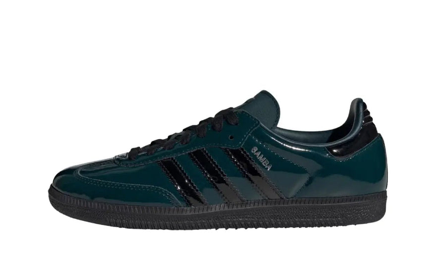 Adidas Samba OG Aurora Ivy Black Patent — El clásico en charol que eleva tu look