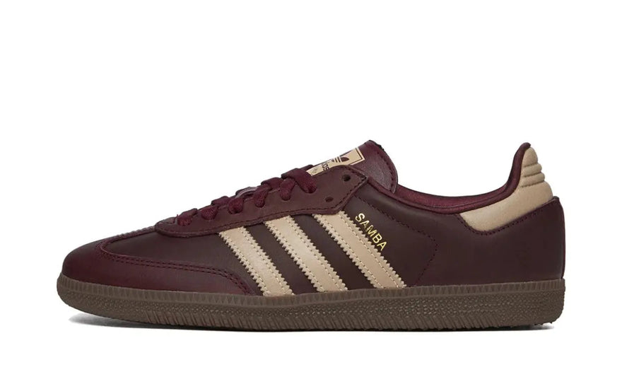 Adidas Samba OG Maroon Crystal Sand: Den klassiske vinrøde, der løfter din stil