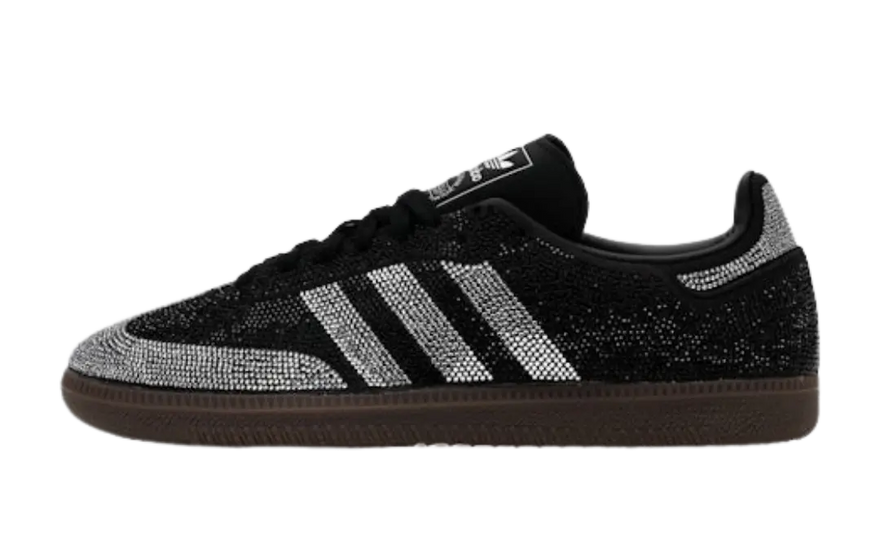 Adidas Samba OG Rhinestone Sort Sølv: klassiker med glans til dit udseende