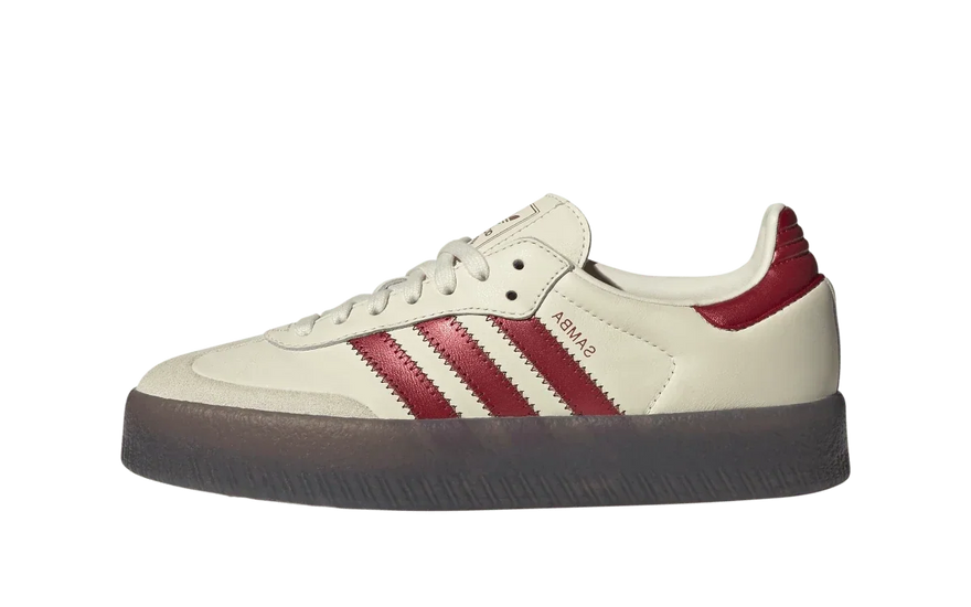 Adidas Sambae Cream White Shadow Red: el clásico de 1949 subido a plataforma