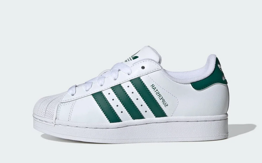 Adidas Superstar II White Collegiate Green: la shell toe que se lleva en 2026