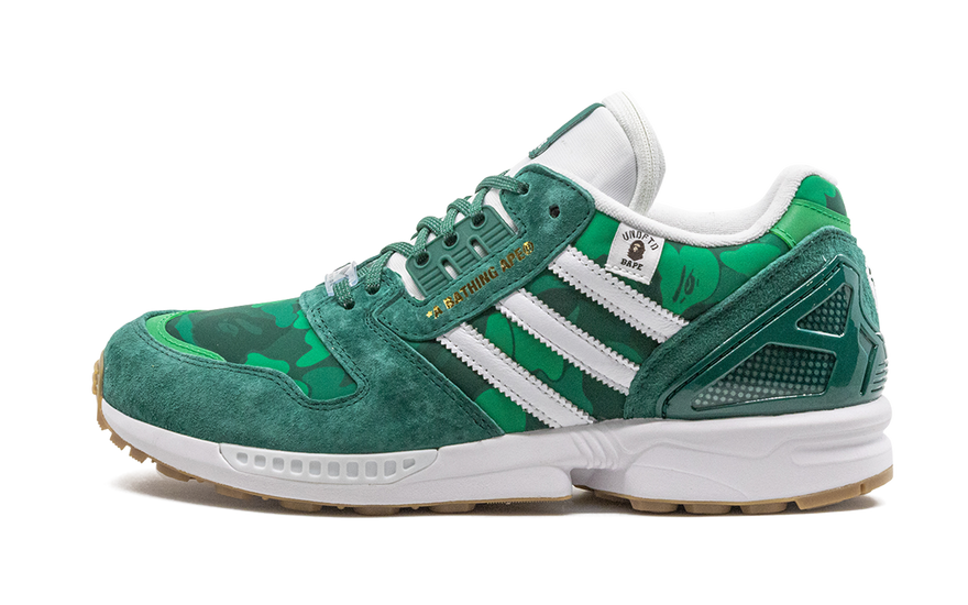 Adidas ZX 8000 Bape Undefeated Green: el camo verde más buscado del A-ZX Series