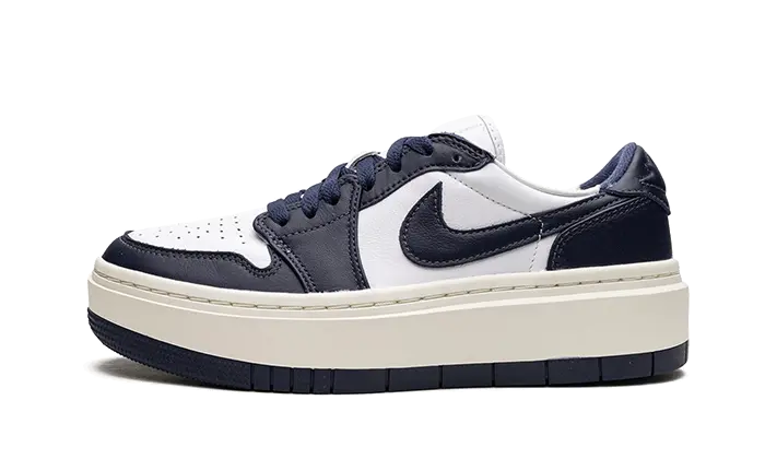 Air Jordan 1 Low Elevate White Midnight Navy Sail — Klassischer Stil und erhöhter Tragekomfort