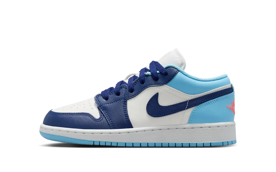 Air Jordan 1 Low Sail Blue Chill — Low-top elegante que eleva tu estilo urbano
