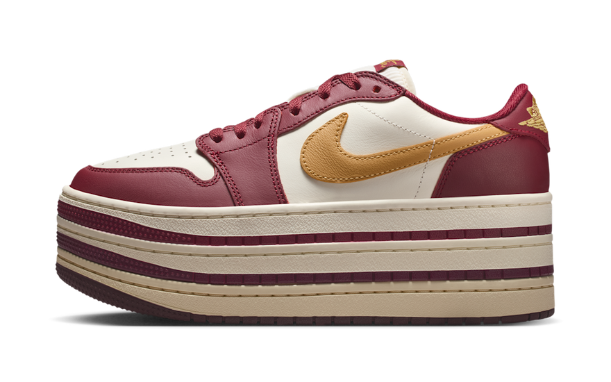 Air Jordan 1 Low Triple Stack Team Red Pale Ivory — El giro moderno del clásico