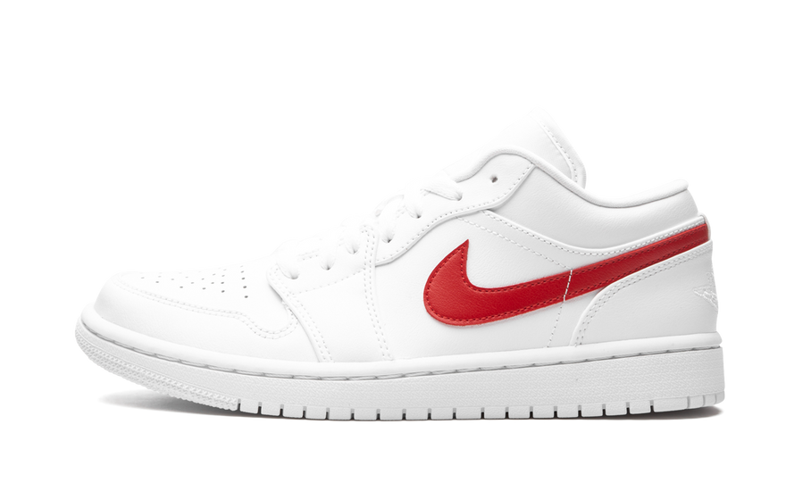 Air Jordan 1 Low White University Red: la low blanca y roja que combina con todo