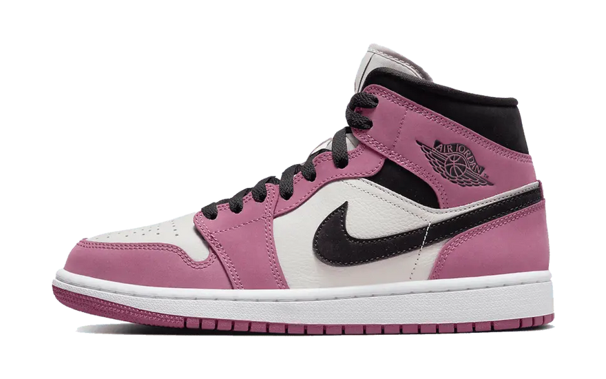 Air Jordan 1 Mid Berry Pink — Nezbytná růžová barva pro pouliční módu a košíkovou