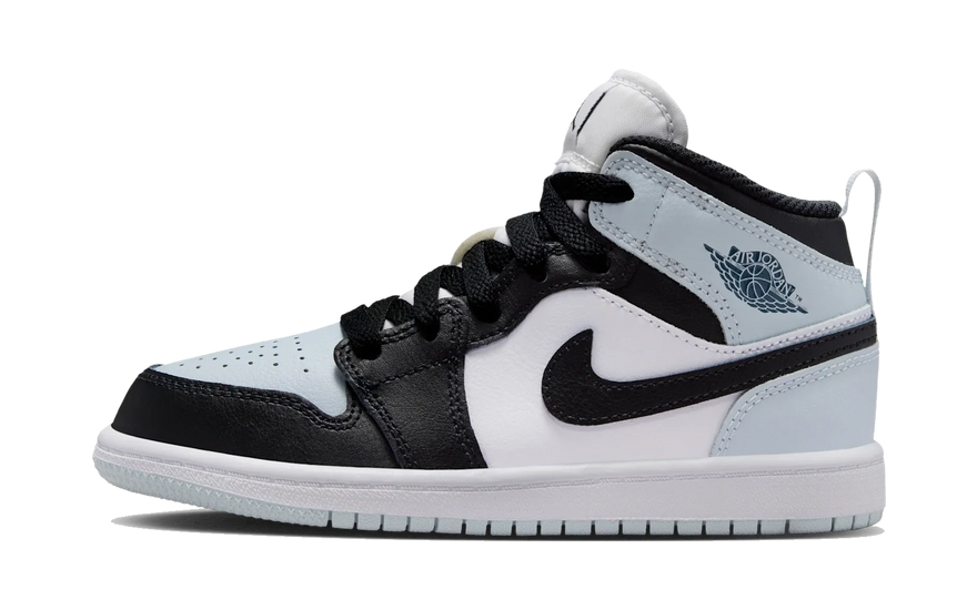 Air Jordan 1 Mid Black Aura Squadron Blue (PS): la silueta de 1985 en clave azul profundo para los más peques
