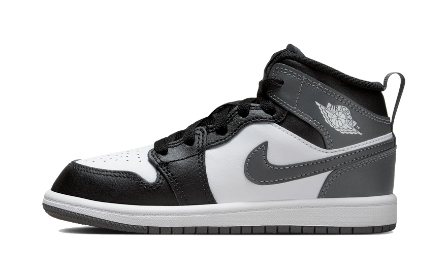 Air Jordan 1 Mid Black White Iron Grey (PS): la silueta que tu peque va a querer usar todos los días