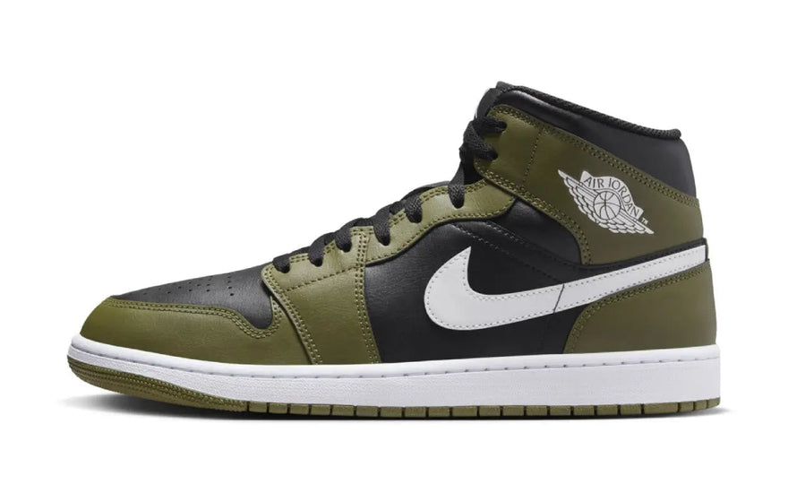 Air Jordan 1 Mid Black White Olive: a combinação perfeita de estilo e versatilidade