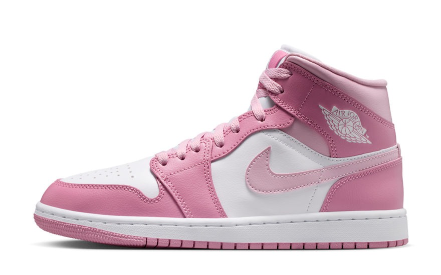 Air Jordan 1 Mid Elemental Pink Iced Carmine: el must-have rosa para tu streetwear