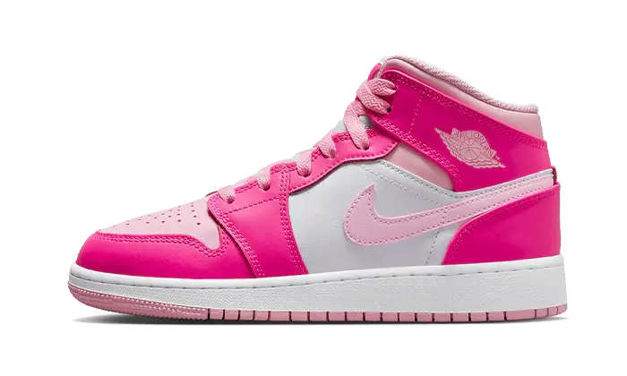 Air Jordan 1 Mid Fierce Pink (GS) : rose vif pour les jeunes au style affirmé