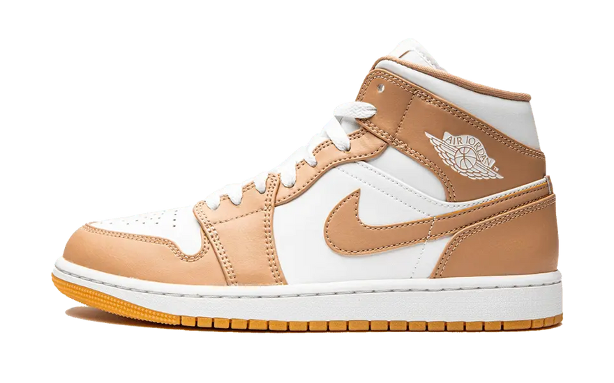 Air Jordan 1 Mid Hemp Tan White — Zapatillas neutrales con estilo y confort