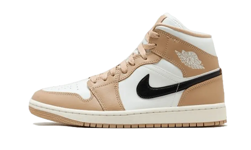 Air Jordan 1 Mid Castanho Preto — Estilo urbano em tons terra