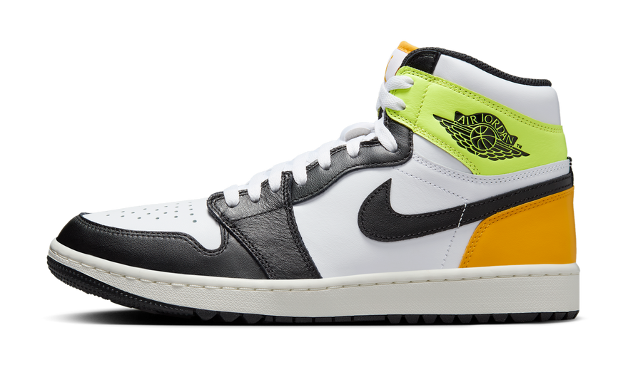 Air Jordan 1 Retro High Golf White University Gold Volt Black: estilo y rendimiento en el green