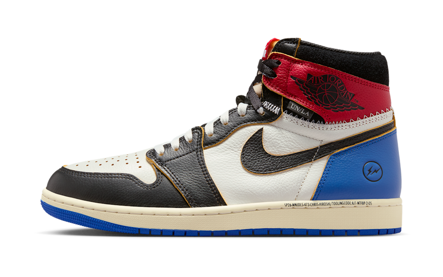 Air Jordan 1 Retro High OG SP Fragment x Union LA Varsity Red Sport Royal: el clásico reinventado para la calle