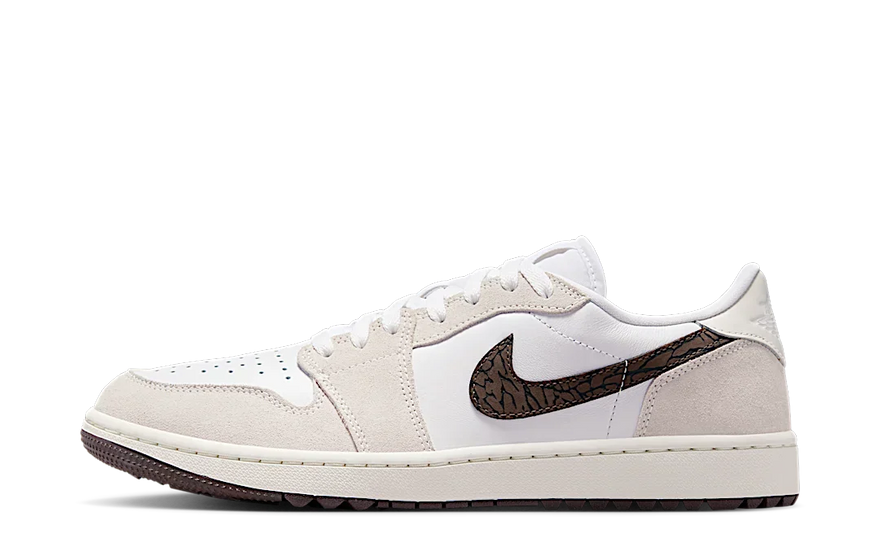 Air Jordan 1 Retro Low Golf Light Orewood Elephant: estilo y rendimiento en el green