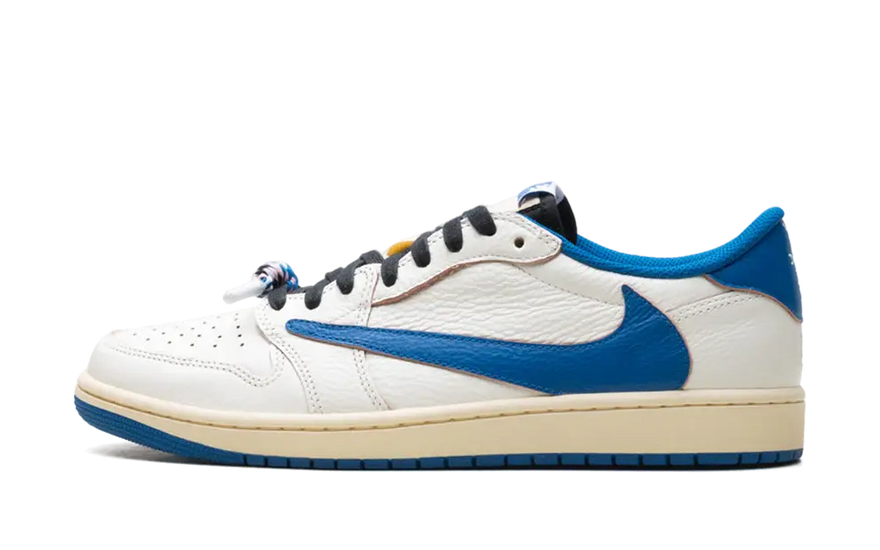 Air Jordan 1 Retro Low OG SP Fragment x Travis Scott Segel Militärblau — Der unverzichtbare Low für die Straßenmode