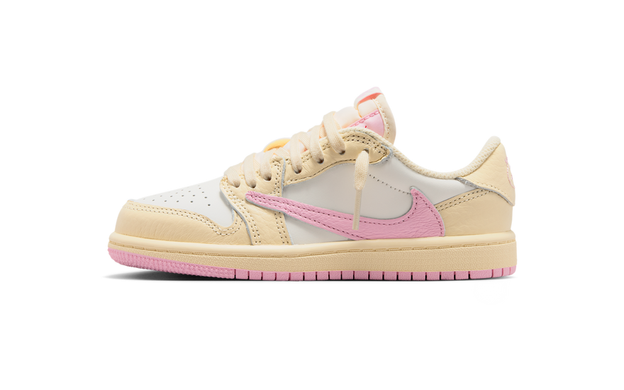 Air Jordan 1 Retro Low OG SP Travis Scott Shy Pink (PS): el Cactus Jack más tierno en talla preschool