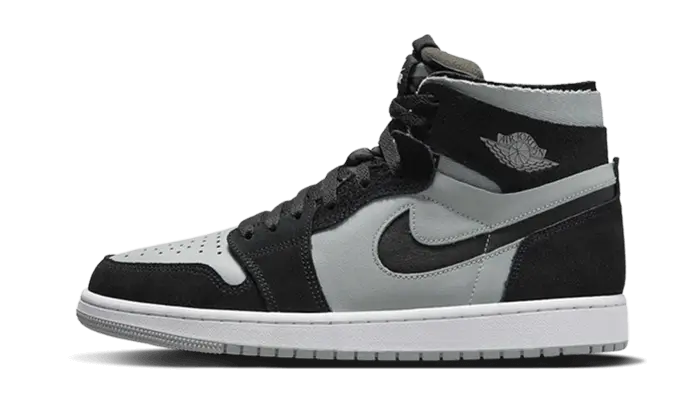 Air Jordan 1 Zoom CMFT Czarny Jasny Szary Dym — Ikona AJ1 z Zoom i miejskim komfortem