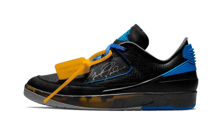 Air Jordan 2 Retro Low SP Off-White Nero Blu — stile retrò e comodità urbana