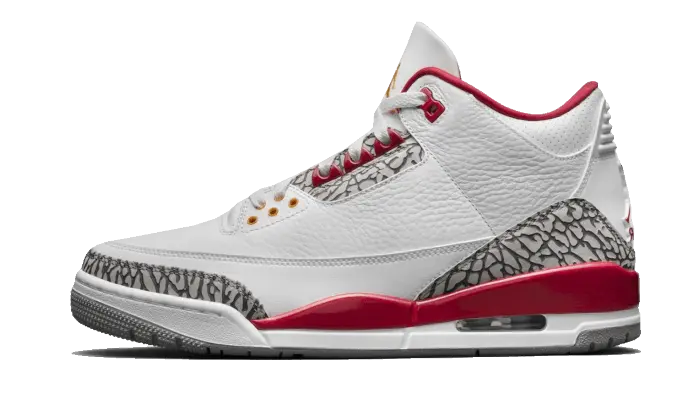 Air Jordan 3 Retro Cardinal Red — Rojo cardenal, estilo y confort atemporal