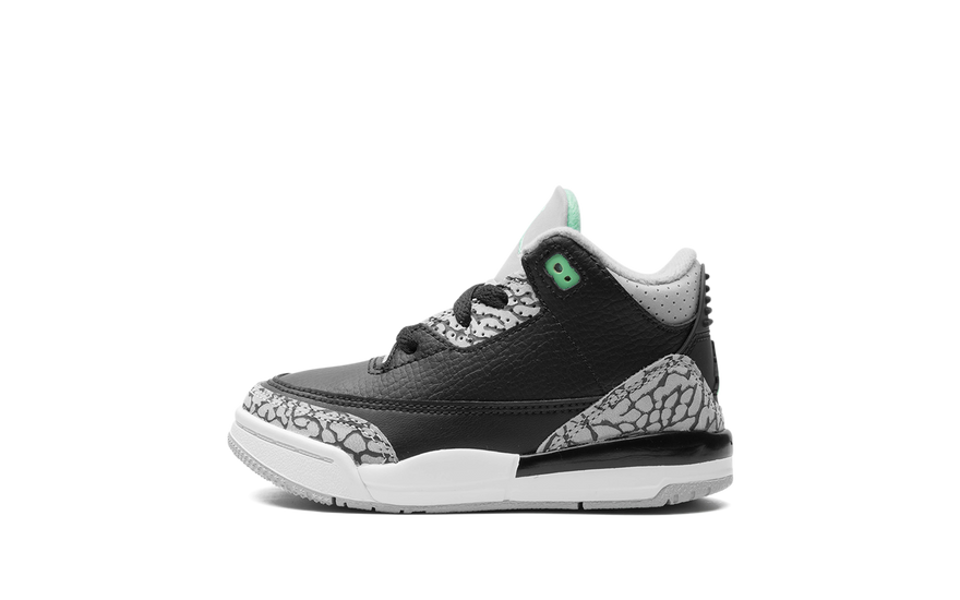 Air Jordan 3 Retro Green Glow (TD): el verde neón que convierte los primeros pasos en un statement