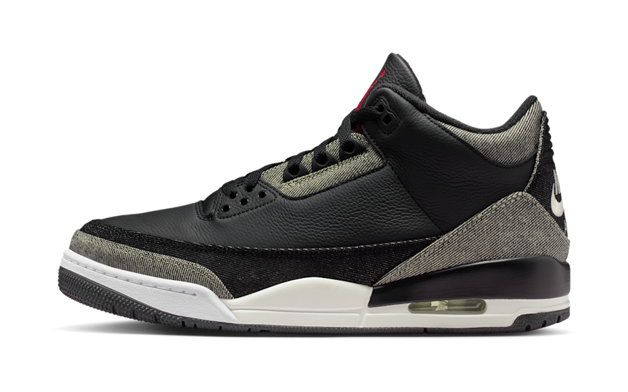 Air Jordan 3 Retro Levi’s Black: Denim negro y legado Jordan para tu streetwear
