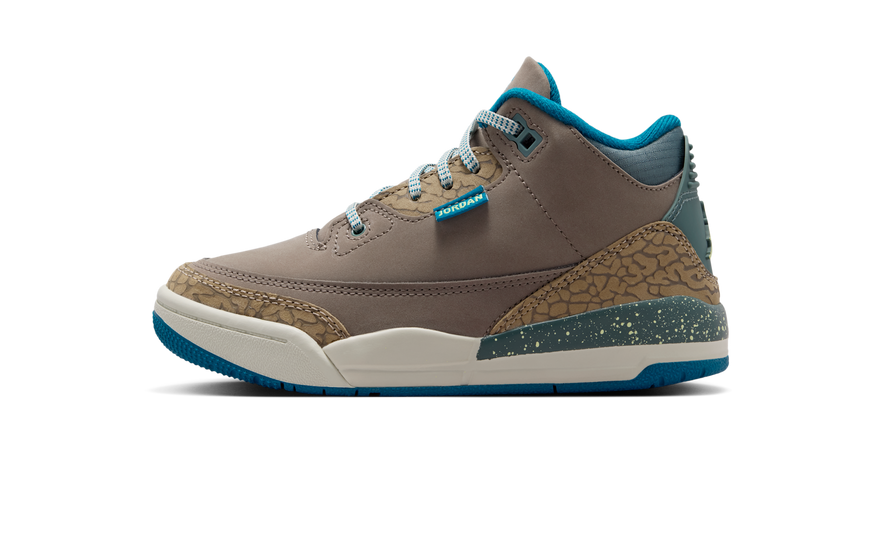 Air Jordan 3 Retro Olive Grey (PS): la silueta clásica en oliva y gris que necesitas