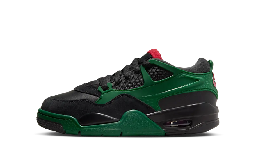 Air Jordan 4 RM Black Gorge Green Varsity Red — The 4 that transforms your look
