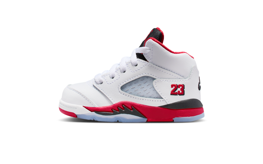 Air Jordan 5 Retro Fire Red Black Tongue (2025) (TD) — Icono urbano con actitud Fire Red