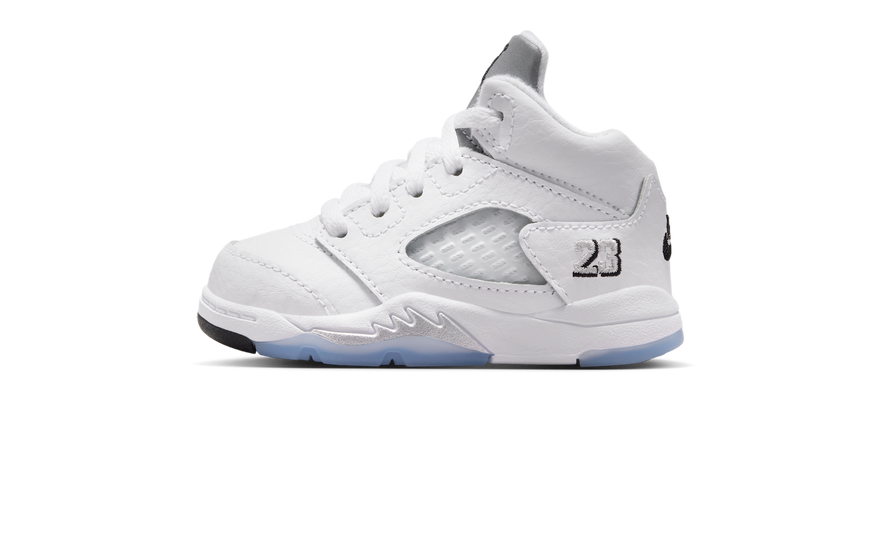 Air Jordan 5 Retro White Metallic (2026) (TD) — Clásico minimalista para primeras aventuras