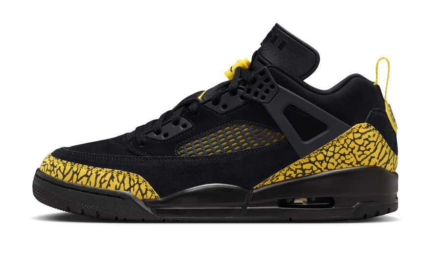 Air Jordan Spizike Low Thunder: el híbrido negro y amarillo que arrasa en 2026