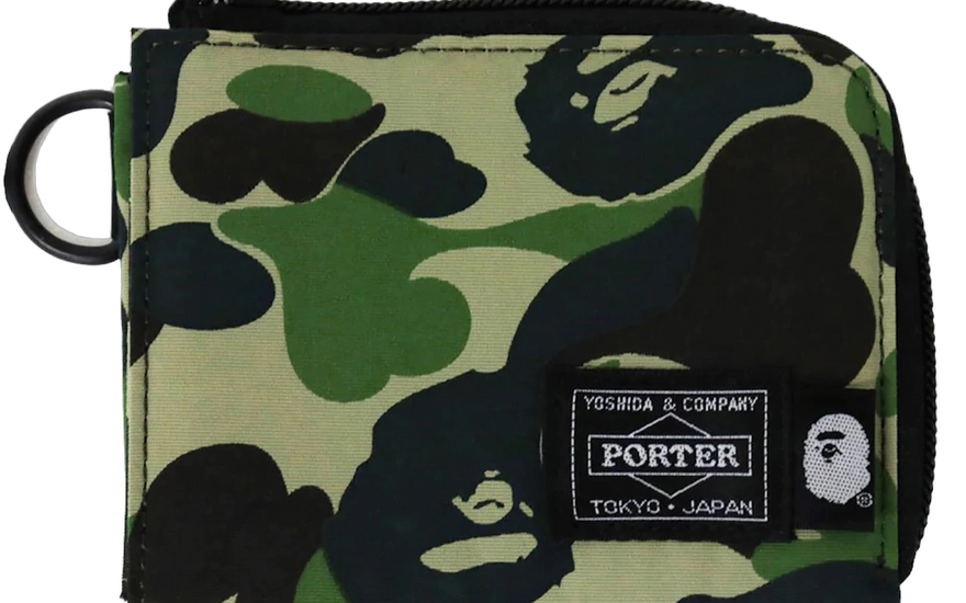 BAPE x Porter ABC Camo Mini Wallet Green: la cartera de culto del streetwear japonés