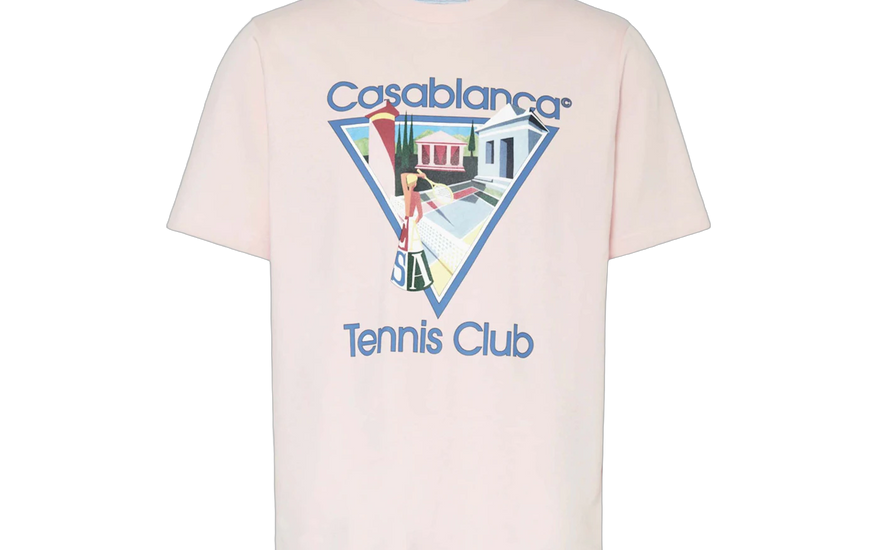 Casablanca Tennis Club Logo T-Shirt Nude: la camiseta de lujo deportivo que necesitas este 2026