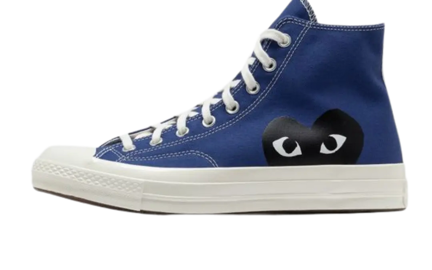 Converse Chuck Taylor All Star 70 Hi Comme des Garcons PLAY Quartz Bleu — L'indispensable bleu du vêtement de rue