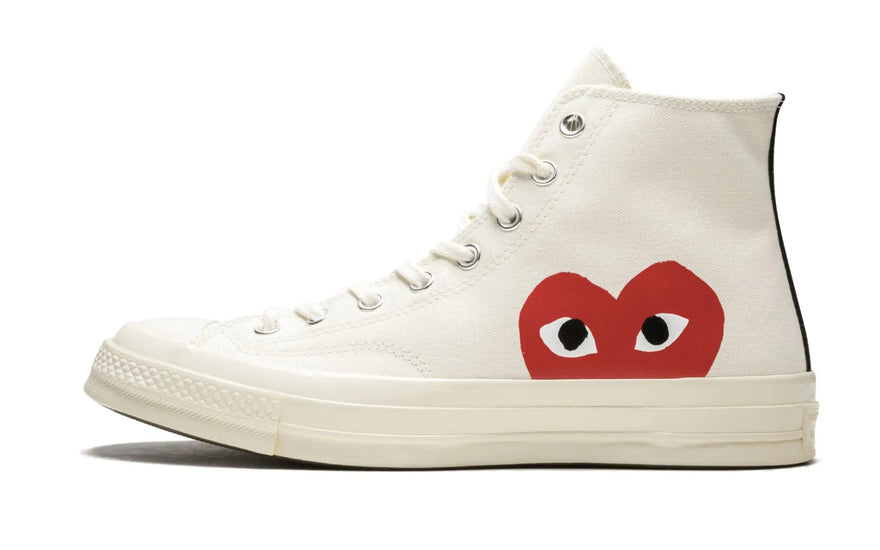 Converse Chuck Taylor All Star 70 Hi Comme des Garcons PLAY White — El clásico reinventado