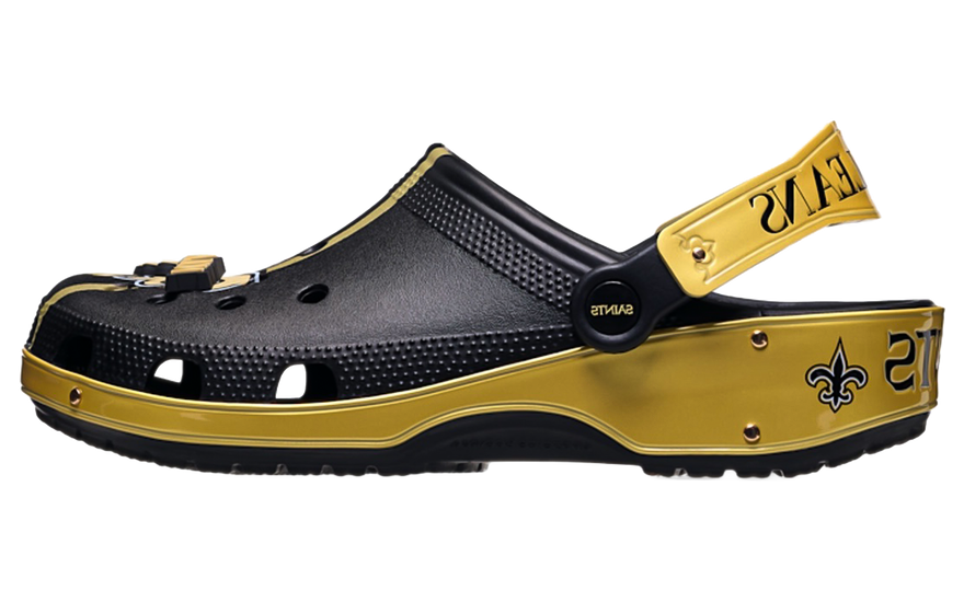 Crocs Classic Clog NFL New Orleans Saints: Zuecos oficiales que combinan estilo y comodidad