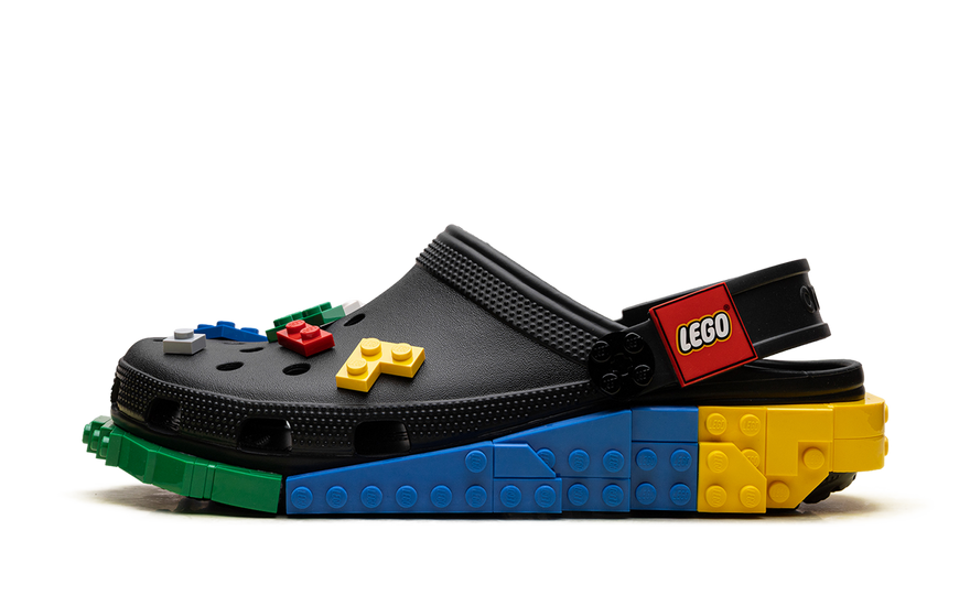 Crocs Masterbrand Creativity Clog LEGO Black Multi — Zuecos personalizables y confort todo el día