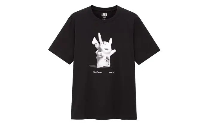 Daniel Arsham x Pokemon x Uniqlo Pikachu Tee Black — art and nostalgia shirt