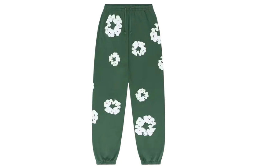 Denim Tears The Cotton Wreath Sweatpants Green: estilo y comodidad urbana