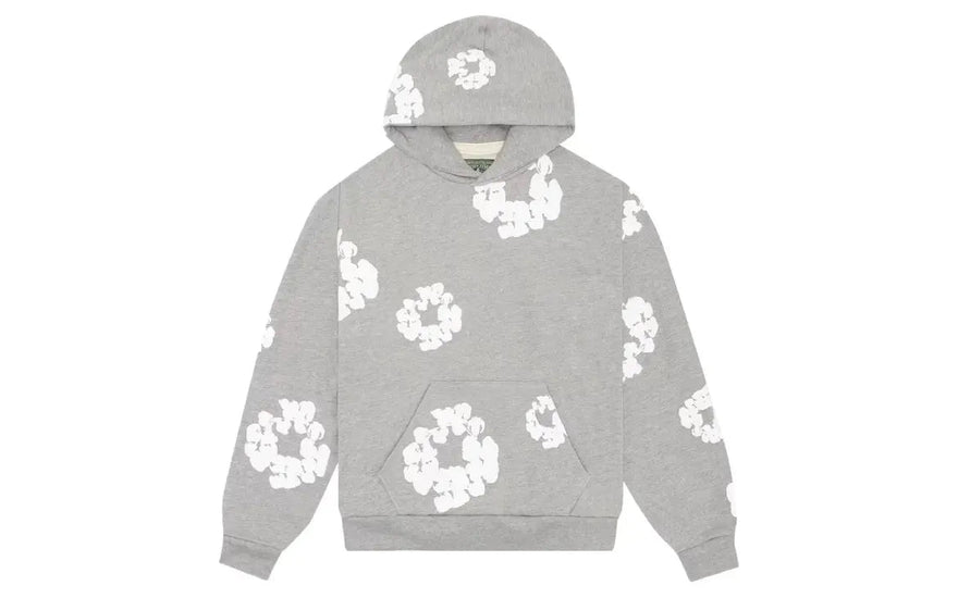 Denim Tears The Cotton Wreath Sweatshirt Grey — Sudadera gráfica que rinde homenaje al algodón