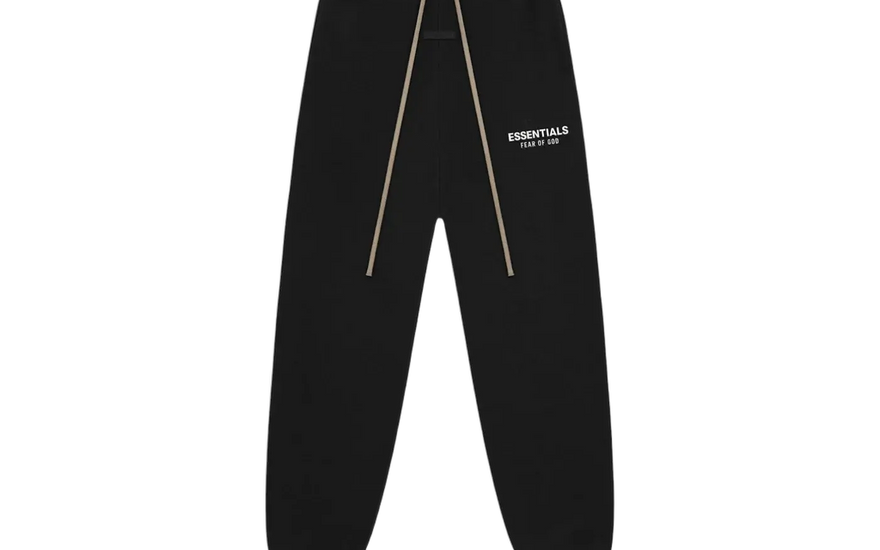 Fear of God Essentials FW24 Sweatpants Black — Black joggers and premium comfort 