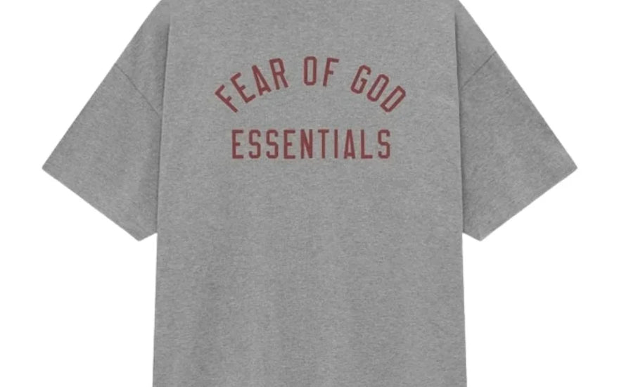 Fear of God Essentials T-Shirt FW24 Back To School Light Heather Grey (Doble Oversized): guía de talla, fit y looks
